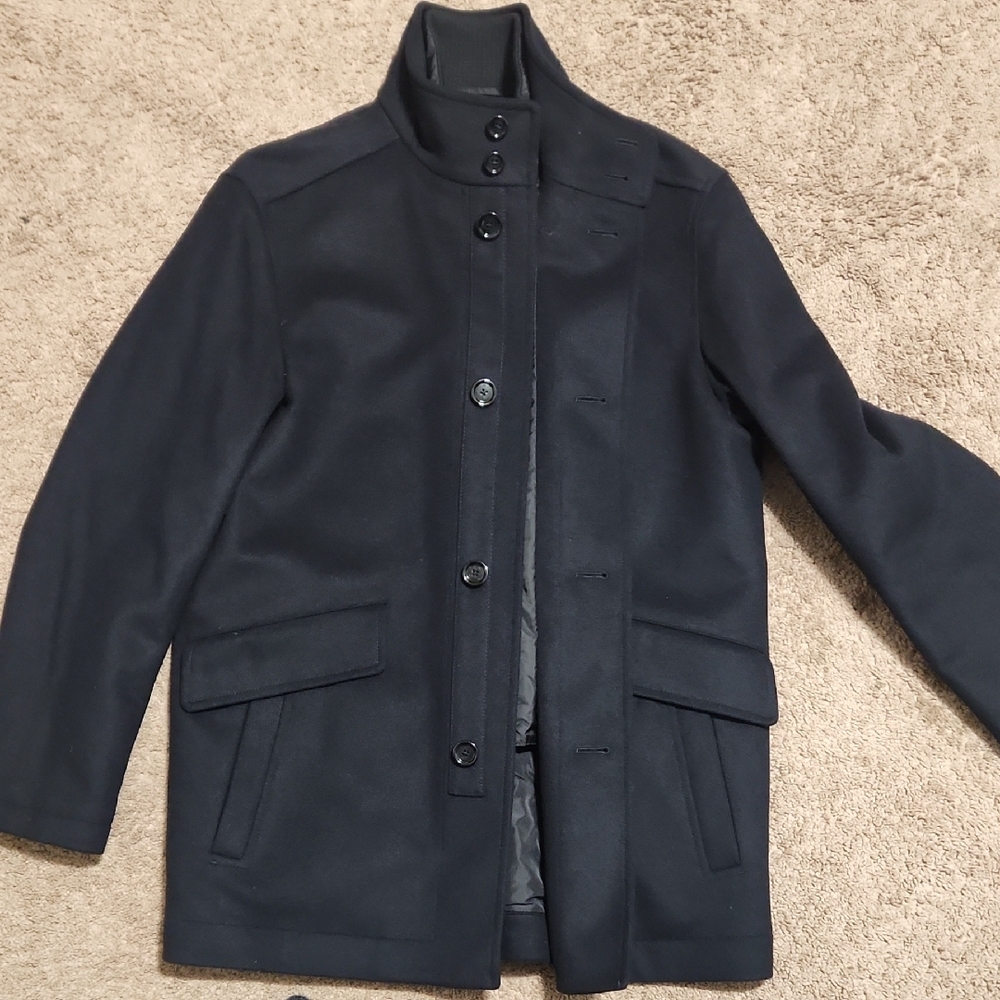 Men's Black Coat - Picture 4 of 12